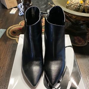 Nine West Black Heel Short Boots